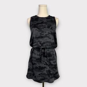 Sundry for Evereve Camo Tie-Waist Racerback Tank Dress Size 1/Small